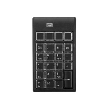 Programming Keypad can be user-defined with up to 30 characters per key and built-in 2-port USB hub